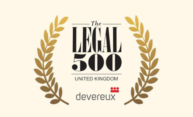 Devereux named Personal Injury Set of the Year at The Legal 500 Awards 2025